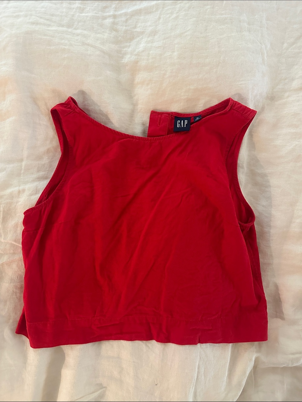Gap Linen-Blend Shell Tank Top